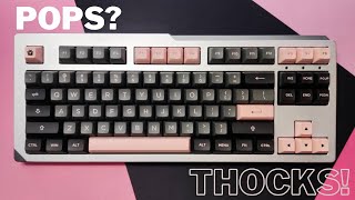 This Budget Custom Keyboard build is Poppy and Thocky  Akko Mod001 MX Black Hyperglide Typing Test [upl. by Yrgoerg]