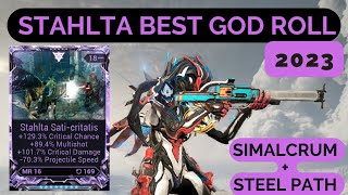 This Warframe Stahlta GOD ROLL Riven Build 2023 is INSANE [upl. by Leahicm853]