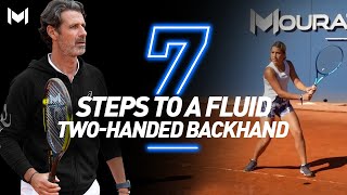 7 Steps to a Fluid TwoHanded Backhand [upl. by Nahtanaoj]