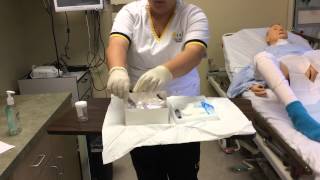 Urinary Catheter  Sterile Technique [upl. by Adniral]