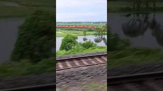 short shortvideo nature train trainjourney moonsoon indianrailways [upl. by Anuahsar]