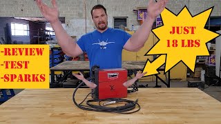 Century 90 Amp FC90 Flux Core Wire Feed Welder  Weighs Just 18 LBS Test and Review [upl. by Eneladgam]