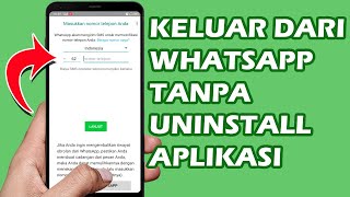 ᴴᴰ Tutorial Cara Logout Akun WhatsApp  Keluar dari WA [upl. by Euseibbob]