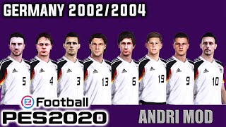 CLASSIC PATCH PES 2020  GERMANY 20022004 [upl. by Wehhtam]