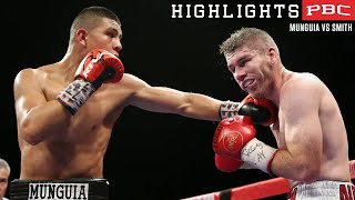 Munguia displays all his raw talent against Smith HIGHLIGHTS  CaneloMunguia [upl. by Allenod]