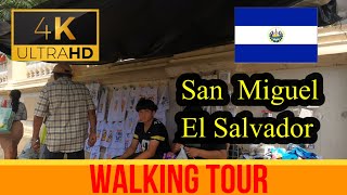 【4K 60fps】San Miguel  Walking Tour  El Salvador [upl. by Ninerb]