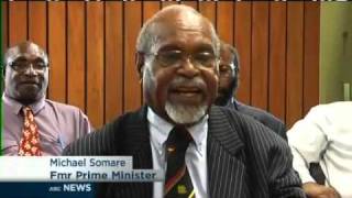 Former PNG PM returns to disrupt parliament [upl. by Lory392]