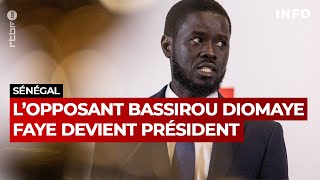 Sénégal  lopposant Bassirou Diomaye Faye élu Président  RTBF Info [upl. by Oranneg79]