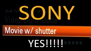 Sony Mirrorless  MOVIE RECORD  SHUTTER BUTTON [upl. by Trinette600]