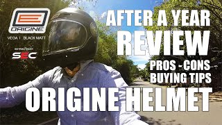 ORIGINE VEGA  TORC T1  Year old helmet review PROs CONs and Buying TIPS torc torct1 origine [upl. by Oilla]