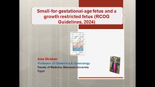 Small‐for‐gestational‐age fetus and a growth restricted fetus RCOG Guidelines 2024 [upl. by Deedee]