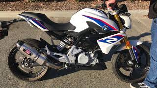 BMW G 310 R Sound Stock VS Yoshimura R77 Race Series Full System [upl. by Remark]