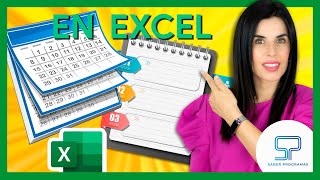 ✅ Crea tu CALENDARIO AGENDA en Excel 👉 sin macros paso a paso [upl. by Quarta]