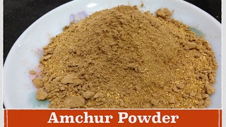 Amchur Powder Recipe  How to make Raw Mango Powder  Easy Homemade Amchoor Powder [upl. by Barron545]