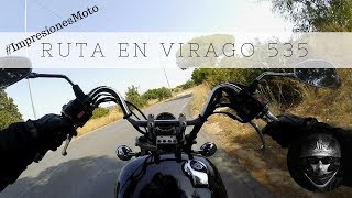 Ruta en Yamaha Virago 535 Impresiones MotovlogCustomEnEspañol [upl. by Eelarat]