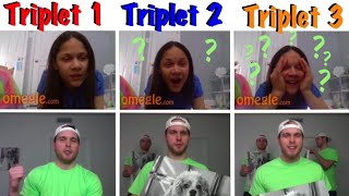 TRIPLET GLITCH PRANK ON OMEGLE [upl. by Suhploda]