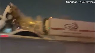 100 vehicle milelong pileup crash on I35W in Fort Worth [upl. by Gervase]