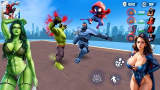 Spiderman Ironman Deadpool Hulk Superhero Stop The Criminal Part 813  Spider Fighter 3 [upl. by Ydal]