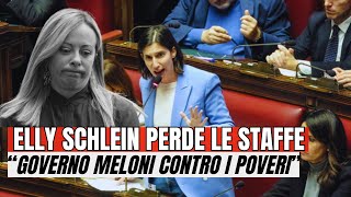 ELLY SCHLEIN FURIBONDA PERDE LE STAFFE “GOVERNO MELONI CONTRO I POVERI” [upl. by Niraj352]