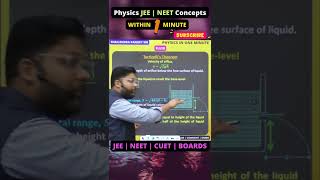 TORRICELLIS THEOREM amp EFFLUX  MECHANICAL PROPERTIES OF FLUIDS  CLASS 11 PHYSICS [upl. by Arreyt]