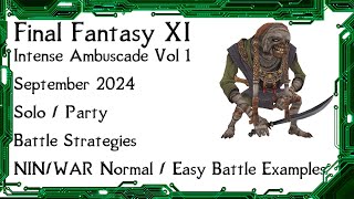 FFXI  Intense Ambuscade Vol One September 2024 Battle Strategies and Normal Solo Battle Example [upl. by Christabel]