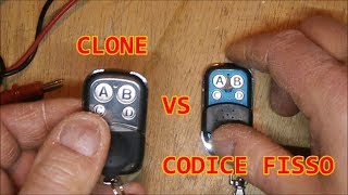 ⚡come programmare un radiocomando universale clone a 433 Mhz  tutorial [upl. by Nilra]