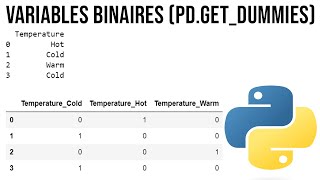 Transformer ses variables catégorielles en variables binaires  dichotomiques avec Python Pandas [upl. by Bigler]