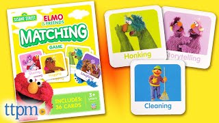 Sesame Street Elmo amp Friends Matching Game from MasterPieces Review  TTPM Toy Reviews [upl. by Jessalyn]