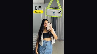 DIY bag phone cover😱 diy craft phonecase shorts youtubeshorts itspriyanjalisingh [upl. by Enirrok]