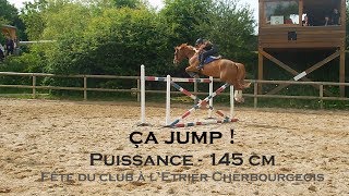 CA JUMP   Puissance 145 cm  Fête du club à lEtrier Cherbourgeois 2017 [upl. by Aras437]