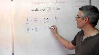 Multiplicar fracciones o quebrados Aprende matemáticas [upl. by Yauqaj]