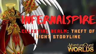 AQW  INFERNALSPIRE FULL WALKTHROUGH Celestial Realm Theft of Light STORY LINE COMPLETE [upl. by Lebazi796]