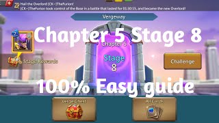 Lords mobile Vergeway Chapter 5 Stage 8 easiest guide [upl. by Harday838]