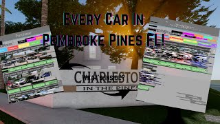 Every Car Inside Of Pembroke Pines FL Roblox [upl. by Inahpets]