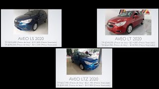 CHEVROLET AVEO 2020 LS LT Y LTZ ANÁLISIS INTERIOR Y EXTERIOR [upl. by Elysia]