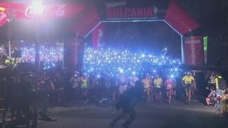 Kilian Jornet wins Ultramarathon in the Canary Islands [upl. by Oinotnaesoj554]