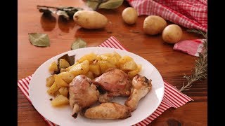 Pollo al forno con patate [upl. by Hinda]