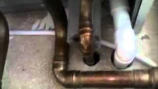 Vaillent Ecotec  boiler condensate trap  incorrect installation [upl. by Wilscam353]