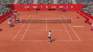 Matteo Berrettini VS Roberto Carballes Baena  MARRAKECH  Full Ace Tennis Simulator  Gameplay [upl. by Himelman]