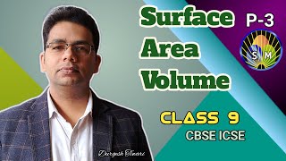 surface area volume class 9 cbse icse Part 3 by Durgesh Tiwari Secure Marks [upl. by Anialeh]