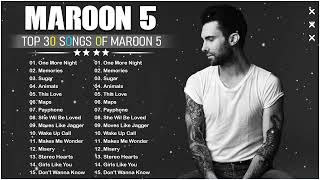 The Best Of Maroon 5 Maroon 5 Greatest Hits Full Album 2023 [upl. by Fisuoy292]