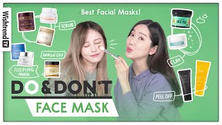 Best Face Mask for your skin type Scrub Clay Mask Sleeping Mask Peel off Wash off [upl. by Koa]