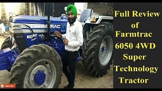 Farmtrac 6050 4x4 Tractor Review [upl. by Marielle488]