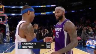 Sacramento Kings at New York Knicks December 4 2016 [upl. by Ahsercel]