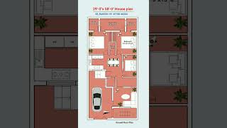 29x58 simple Ground floor plan design shorts viral floorplan homeplan homedesign houseplan [upl. by Stephie]