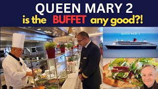 Cunard Queen Mary 2 tasting the BUFFET is it good We check it out [upl. by Ennaear]