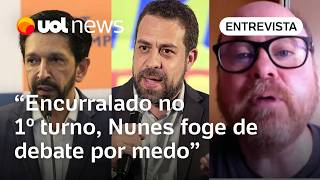 Ricardo Nunes joga pelo empate e foge de debate por medo de novo desempenho ruim  Abrucio [upl. by Eleik]