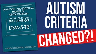 Autism Criteria Change  DSM5TR Updates to ASD ARFID ID  More [upl. by Akihsan]