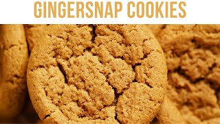 Gingersnap Cookies  Gingersnap Cookies Recipe  Bitrecipes [upl. by Kapor]