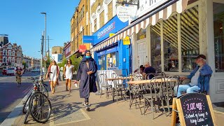 London Wandsworth Walk to Battersea Busy London High Streets with Shops amp Restaurants [upl. by Gunn]